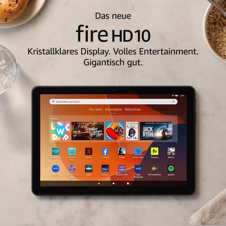 Image du produit Amazon Fire HD 10 (WLAN uniquement, 10.10", 32 Go, Noir)