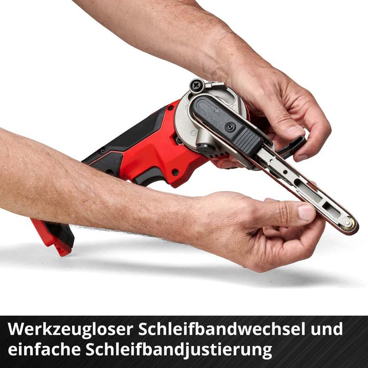 Actual product image Einhell Cordless belt file TE-BF 18 Li Kit (1x 4.0 Ah)
