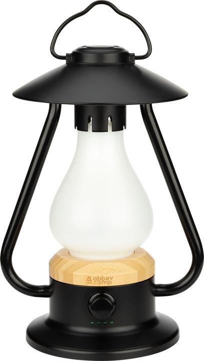 Actual product image Abbey Camp Retro LED Lantaarn - OSLO-279 - Oplaadbaar - Zwart