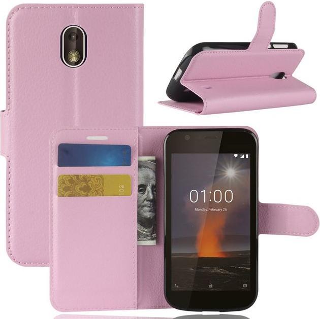 Actual product image MU Classic Litchi Leather Bookcover Series (Nokia 1)