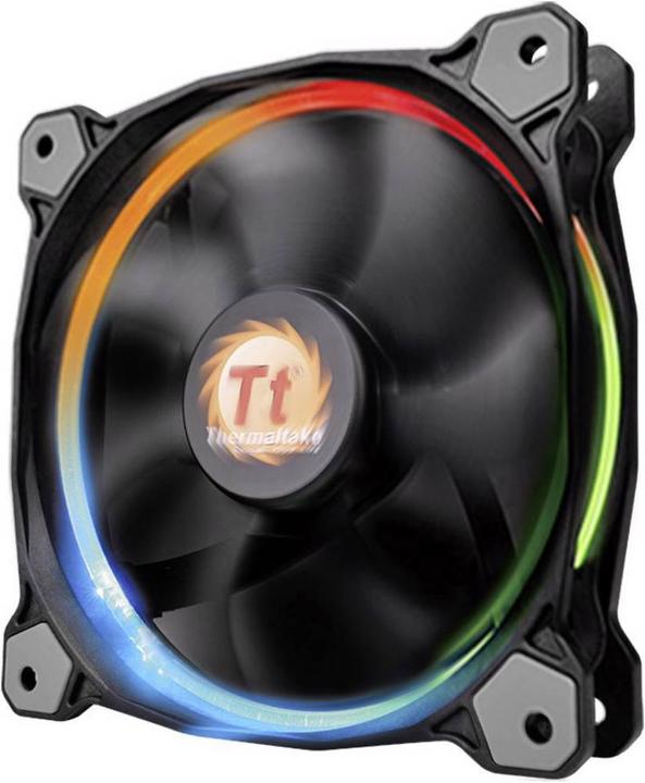 Thermaltake PC Gehäuse Lüfter Riing 12 LED R Gehäuselüfter (120 mm, 1 x)
