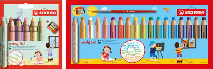 Actual product image STABILO woody 3 in 1 (Pastel shades, 6 x)