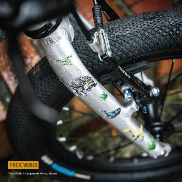 Image du produit Farbviereck T-Rex Motive autocollants / stickers