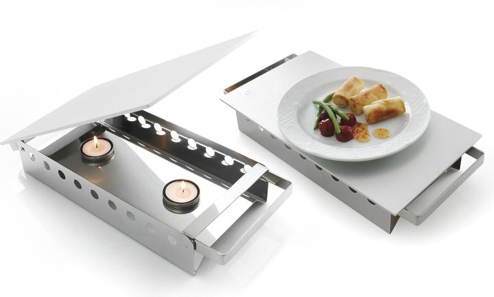 Immagine prodotto Hendi Scaldapiatti in acciaio inox 2 Tea Lights 330x180x65 mm