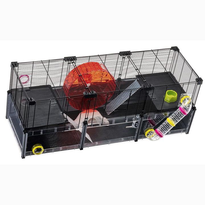 Immagine prodotto Ferplast Multipla Hamster Large grigio, 107.5x37.5x h 42cm (1 pz)
