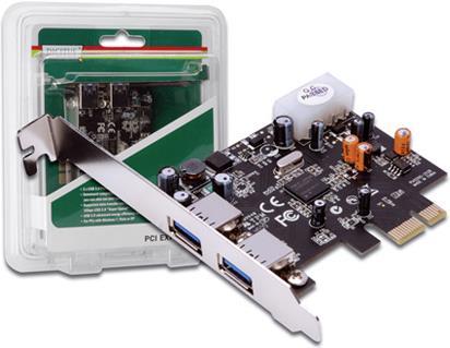 Immagine prodotto Digitus DS-30220, scheda USB 3.0 PCI-E x1 con 2 porte