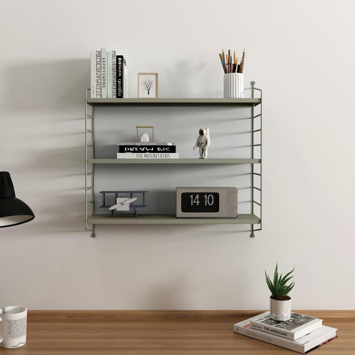 Actual product image En.Casa Modular wall shelf Strängnäs set of 2 camel colours