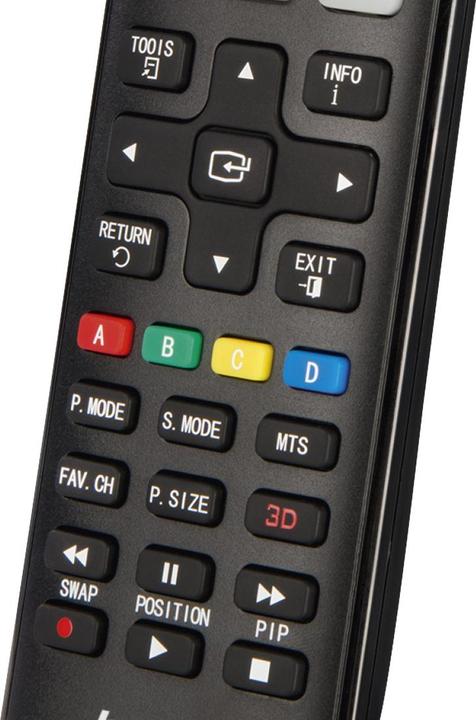 Image du produit Hama Télécommande universelle pour téléviseurs Samsung, IR, apprentissage, touches lumineuses (Télécommande universelle, Infrarouge)