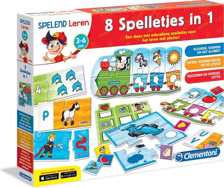 Image du produit Clementoni joue à apprendre - 8 jeux en 1 (Anglais)