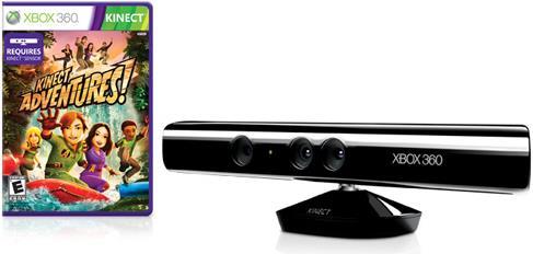 Produktbild Microsoft Xbox360 Kinect Sensor mit Kinect Adventures (Xbox 360)