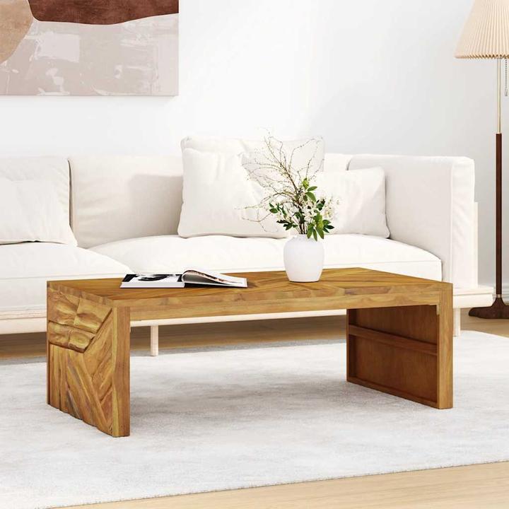 Actual product image VidaXL Coffee table 110x60x38 cm solid wood teak (110 x 60 x 38 cm)