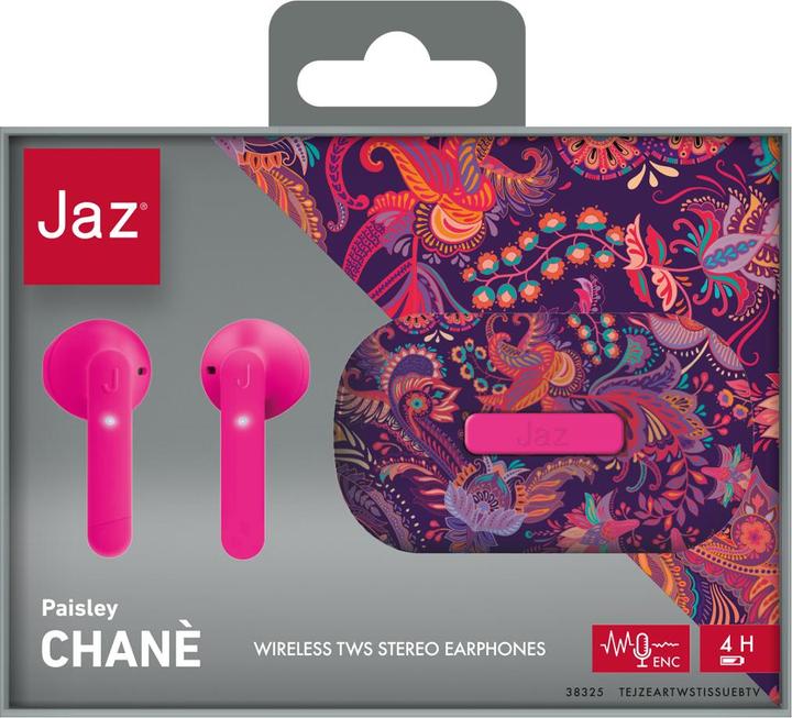 Image du produit JAZ Écouteurs Chanè TWS avec technologie ENC et base en tissu (ANC, 4 h, Sans fil)