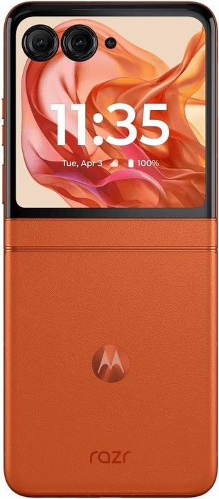 Actual product image Motorola Razr 50 (256 GB, Sparkling Orange, 3.60", SIM + eSIM, 50 Mpx, 5G)