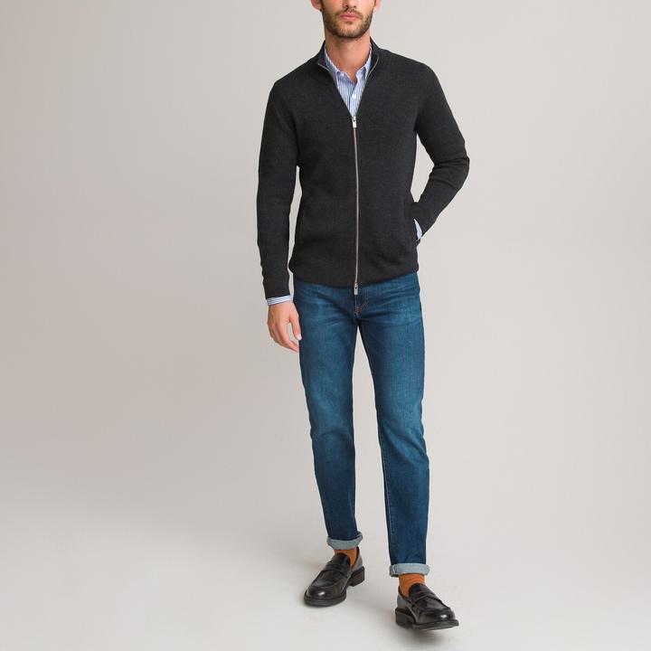 Immagine prodotto La Redoute Collections Cardigan in lana merino con cerniera (XL)