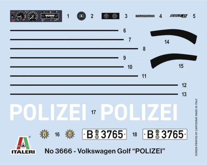 Image du produit 1:24 VW Golf Mk.I POLICE
