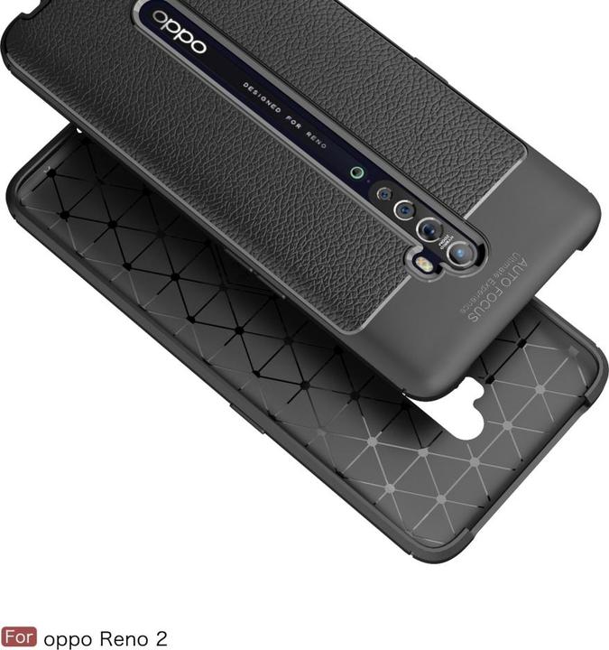 Produktbild Screenguard Oppo Reno2 Hülle Leather Design TPU Cover (Oppo Reno 2)