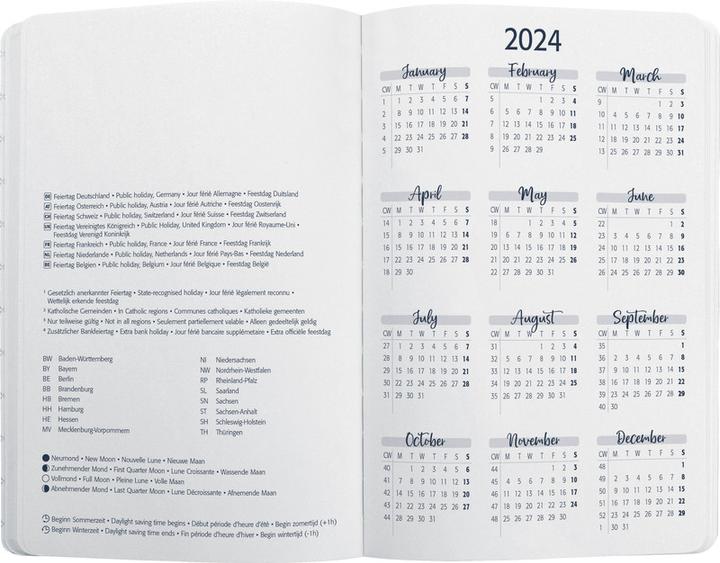 Actual product image Jolie Pocket agenda motif (9.5 x 15 cm, German, French, Italian, English)