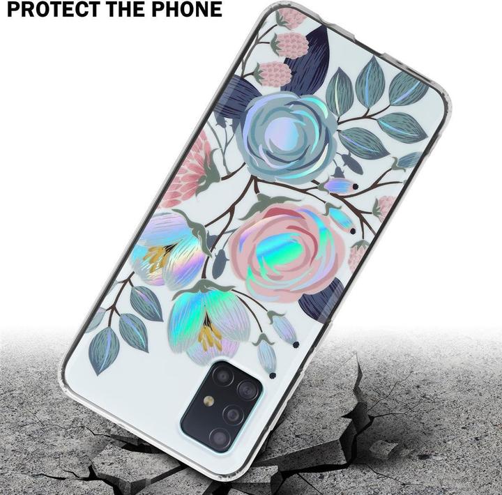 Image du produit Cadorabo Couverture IMD TPU Fleurs & Feuilles colorées (Samsung Galaxy M40s)