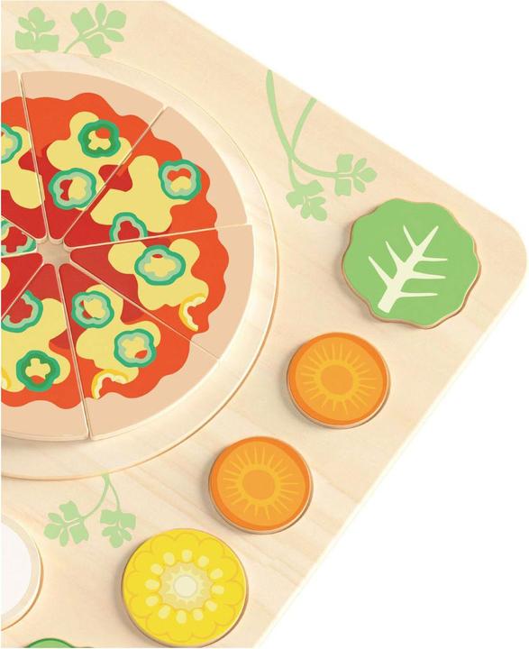 Image du produit Classic World Puzzle en bois moulé Pizza, 22 pièces. (22 pièces)