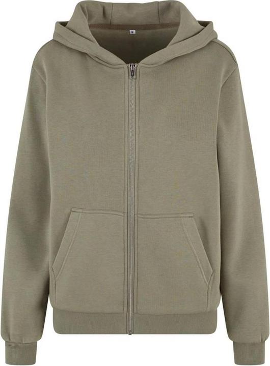Build Your Brand Hoodie mit durchgehendem Reissverschluss