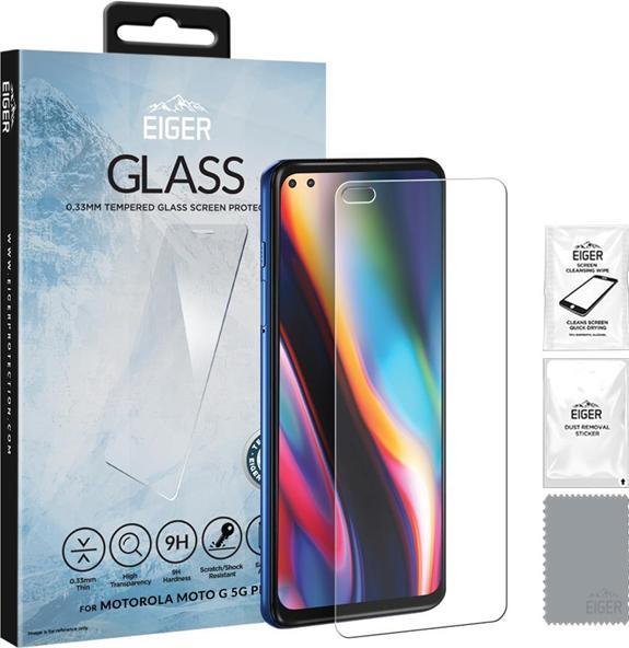 Immagine prodotto Eiger Mountain Glass Clear (1 Pezzo/i, Motorola Moto G 5G Plus)