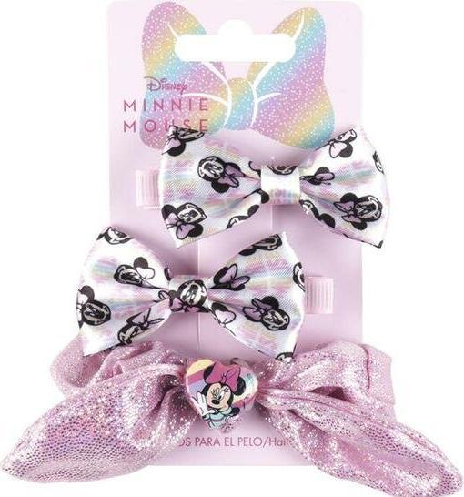 Actual product image Cerda Hair Accessories Minnie Mouse Pink 3 Pieces
