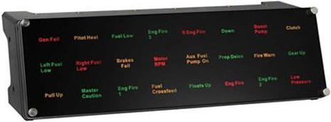 Actual product image Saitek Pro Flight Backlit - Information Panel (PC)