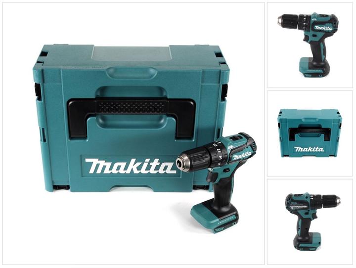 Actual product image Makita DHP 483 ZJ Battery Impact Drill 18V 40Nm Solo in Makpac (Rechargeable battery operated)