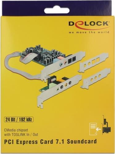Produktbild Delock PCI Express Soundkarte 7.1 (PCI Express 1.1)