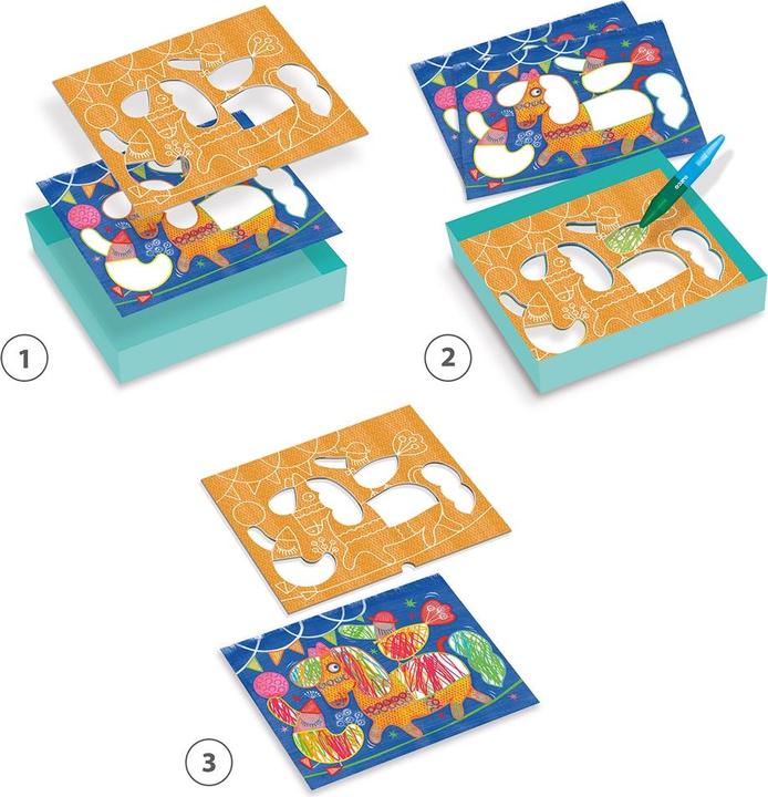 Immagine prodotto Djeco Stencil magici funamboli e palle