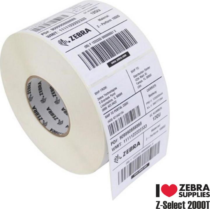 Produktbild Zebra Z-Select 2000T, Etikettenrolle, 102x152mm Z-Select 2000T, Etikettenrolle, Premium beschichtet, für