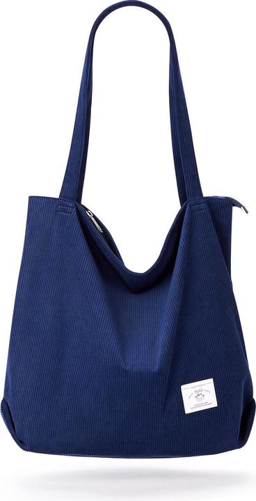 Actual product image Only-Bags.Store Corduroy shoulder bag, minimalist monochrome tote bag, all-match storage handbag