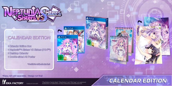 Actual product image Idea Factory Neptunia: Sisters VS Sisters - Calendar Edition (PS4, EN)