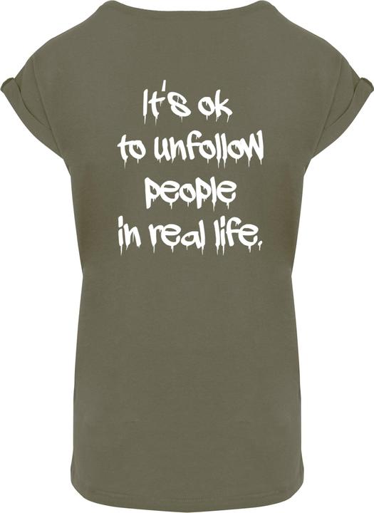Actual product image Merchcode Ladies Unfollow Extended Shoulder Tee - 111691 (XXL)