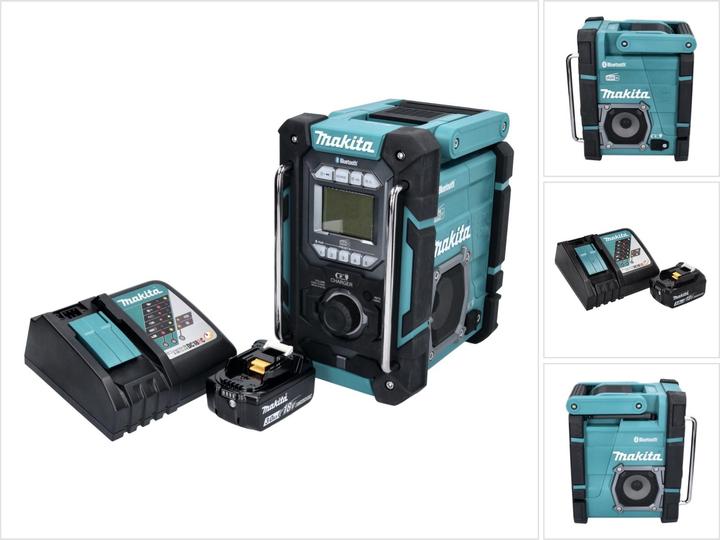 Makita DMR 301 RF1 Rechargeable construction site radio 12 V max. - 18 V DAB / DAB+ / Bluetooth + 1x (AM, FM, DAB+, DAB, Bluetooth)