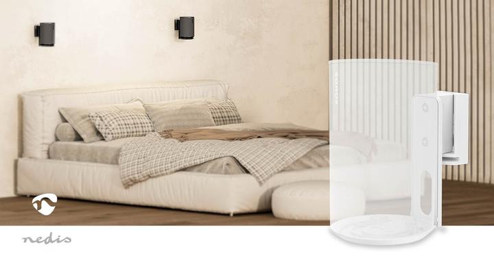 Produktbild Nedis Lautsprecherhalter - Kompatibel mit: Sonos Era100 - Wand - 3 kg - Drehgelenk/Neigung - kippbar (1 Stk., Wandmontage, Neigbar, Drehbar)