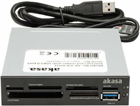 Produktbild Akasa AK-ICR-14 USB 3.0, 6-Port Card Reader 3,5 S/W (USB 3.0)