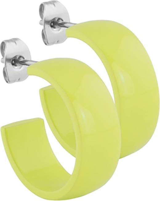 Produktbild Star Piercing Ohrstecker gelb rund abgerundet 8x20 (ohne Messing, Chirurgenstahl 316L)