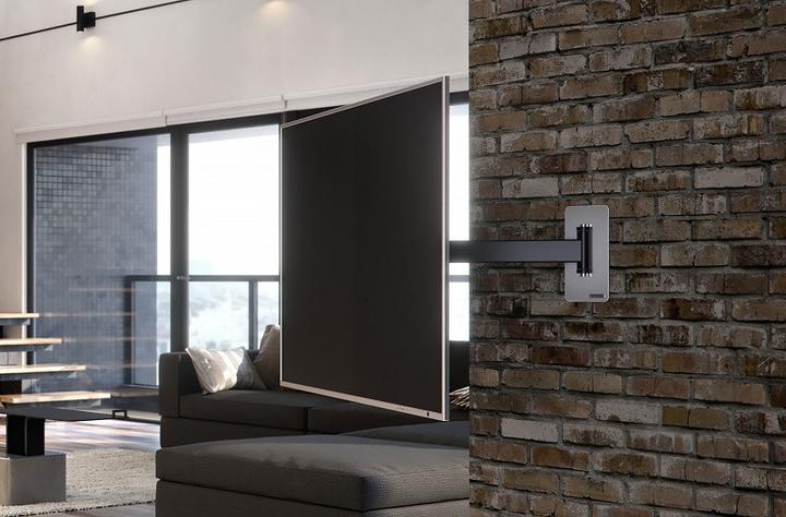 Produktbild Wissmann Raumobjekte Wandhalterung 40 - 55", Edelstahl, schwarz (Wand, 55", 39 kg)