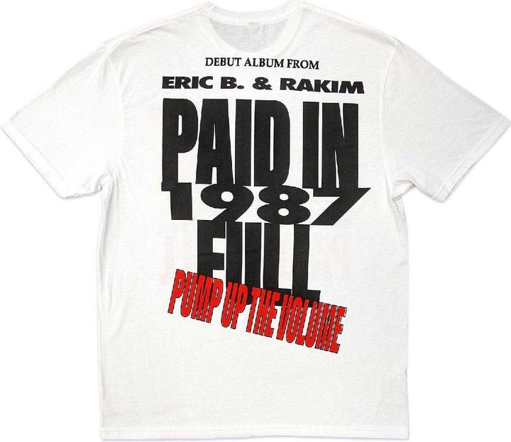 Actual product image Universal Textiles Unisex Adult Pump Up The Volume Back Print T-Shirt (S)