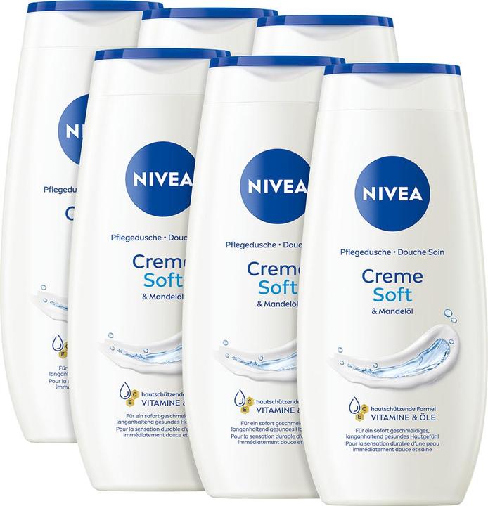 Immagine prodotto NIVEA Multipack Pflegedusche Creme Soft (6 Stück)