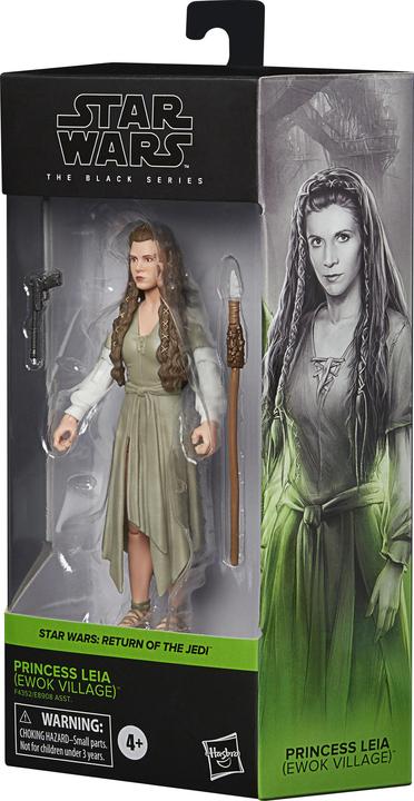 Actual product image Hasbro The Black Series Leia (Ewok Village), 15 cm grosse Figur zu Star Wars: Die Rückkehr der Jed