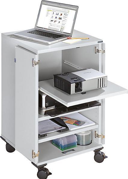 Produktbild eurokraft pro Multimediawagen, mobil (75 x 53.5 x 115 cm)