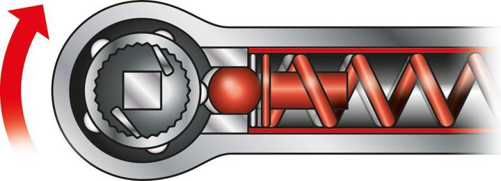 Actual product image KS Tools Fixed overratchet torque wrench, 1/2", 25-125 Nm (1/2", 25 Nm, 125 Nm)