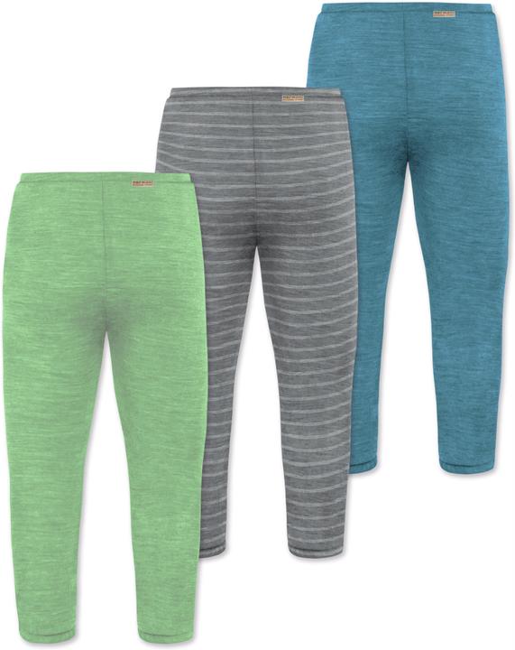 Immagine prodotto Normani Confezione da 3 pantaloni baby merino con piedini - 9543 (68)