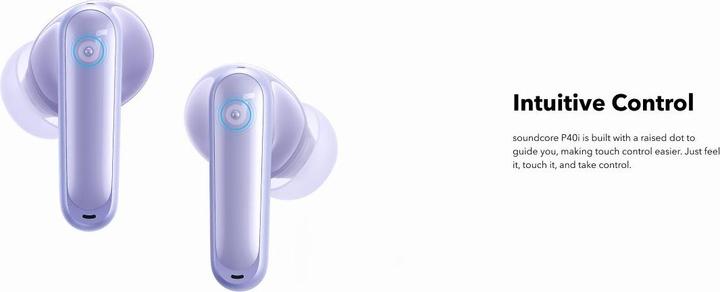 Image du produit soundcore Anker P40i Pourpre (ANC, 12 h, Sans fil)