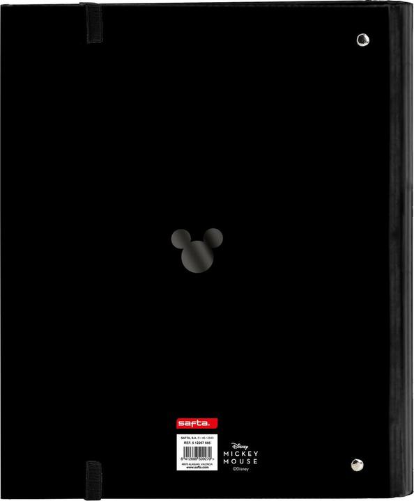 Image du produit Mickey Mouse Club House Classeur à anneaux Mickey Mouse Clubhouse Noir (27 x 32 x 3.5 cm) (70000 cm)