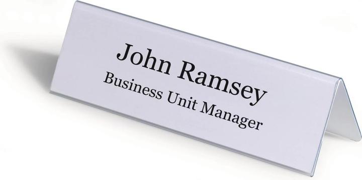 Actual product image Durable Table name plates