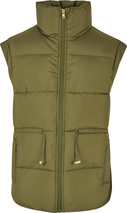 Urban Classics Ladies Waisted Puffer Vest (XS)