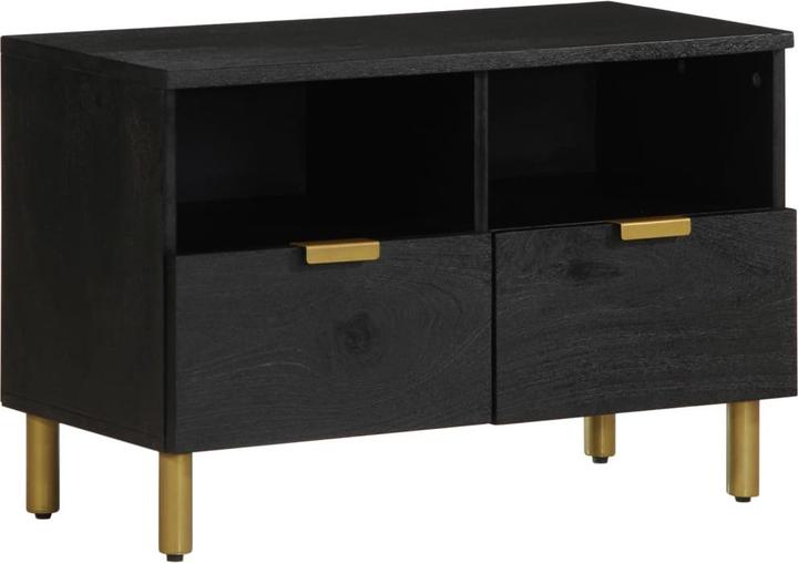 Image du produit VidaXL Armoire TV Lowboard Meuble TV Noir Matériaux dérivés du bois (70 x 33 x 46 cm)